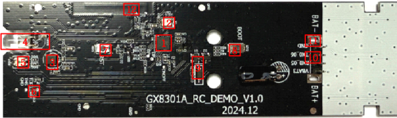 GX8301A Bluetooth Voice Remote Control Solution Physical Diagram - Front